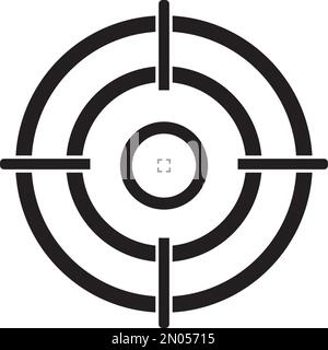 Vecteur de symbole d'icône cible,arrière-plan de conception Illustration de Vecteur