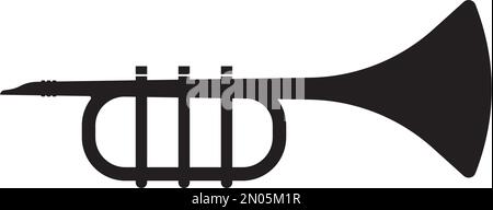 Vecteur d'icône de trompette, modèle de conception d'illustration. Illustration de Vecteur