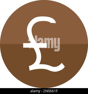 Poundsterling Icon vector, illustration design. Illustration de Vecteur