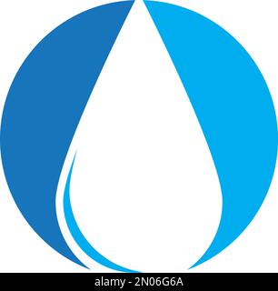 Goutte d'eau Modèle Logo vector illustration design Illustration de Vecteur