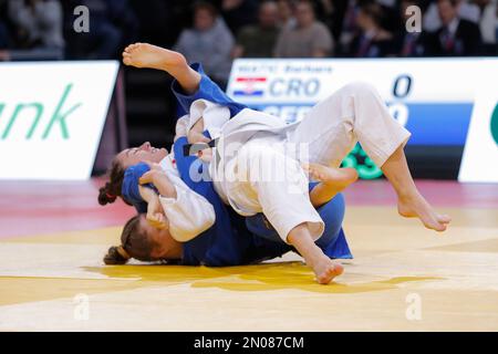 Friederike Stolze (GER) a perdu contre Barbara Matic (CRO) lors du Grand Chelem 2023 (IJF) international de judo Paris sur 5 février 2023 à l'arène Accor à Paris, France - photo Stephane Allaman / DPPI Banque D'Images