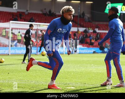 Nottingham, Royaume-Uni. 4th févr. 2023. Georginio Rutter de Leeds United lors du match de la Premier League au City Ground, Nottingham. Crédit photo à lire : Darren Staples/Sportimage crédit : Sportimage/Alay Live News Banque D'Images