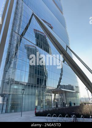 Une vue fantastique de la tour Isozaki, à Milan, en Italie Banque D'Images