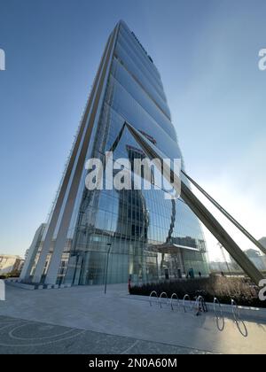 Une vue fantastique de la tour Isozaki, à Milan, en Italie Banque D'Images