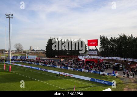 Kingston upon Hull, Royaume-Uni. 05th févr. 2023. Vue générale de Craven Streat Inside Sewell Group Craven Park Stadium avant le match pré-saison de la Ligue de rugby Hull KR vs Leeds Rhinos au Sewell Group Craven Park, Kingston upon Hull, Royaume-Uni, 5th février 2023 (photo de James Heaton/News Images) à Kingston upon Hull, Royaume-Uni, le 2/5/2023. (Photo de James Heaton/News Images/Sipa USA) crédit: SIPA USA/Alay Live News Banque D'Images