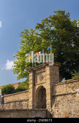 La citadelle de Mont-Louis, France Banque D'Images