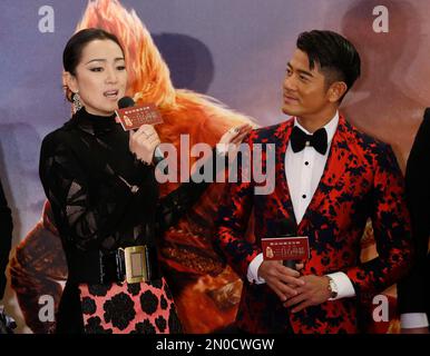Yves Carcelle, Chairman and CEO of Louis Vuitton, and Chinese actress Gong  Li pose at the newly-opened Louis Vuitton flagship store in Shanghai, China  Stock Photo - Alamy
