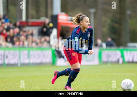 Eindhoven, pays-Bas. 05th févr. 2023. Eindhoven, pays-Bas, 5 février 2023: Subvention de Chasity en action pendant le match Azerion Eredivisiie Vrouwen entre PSV et Ajax à de Herdgang à Eindhoven, pays-Bas. (Leitting Gao/SPP) crédit: SPP Sport presse photo. /Alamy Live News Banque D'Images