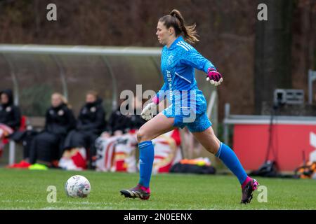 Eindhoven, pays-Bas. 05th févr. 2023. Eindhoven, pays-Bas, 5 février 2023 : Lize Kop en action pendant le match Azerion Eredivisiie Vrouwen entre PSV et Ajax à de Herdgang à Eindhoven, pays-Bas. (Leitting Gao/SPP) crédit: SPP Sport presse photo. /Alamy Live News Banque D'Images