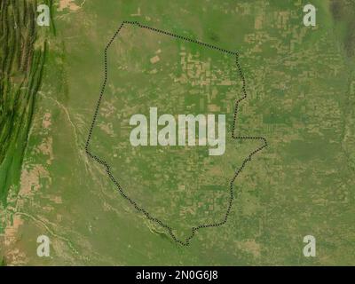 Boqueron, département du Paraguay. Carte satellite basse résolution Banque D'Images