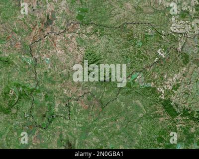 Guaira, département du Paraguay. Carte satellite haute résolution Banque D'Images