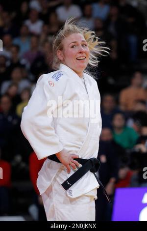 Kim Polling (NED) a remporté la médaille de bronze contre Barbara Matic (CRO) lors de l'International Judo Paris Grand Chelem 2023 (IJF) sur 5 février 2023 à l'arène Accor à Paris, France - photo Stephane Allaman / DPPI Banque D'Images