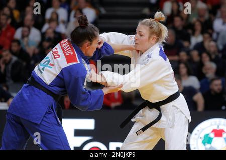 Kim Polling (NED) a remporté la médaille de bronze contre Barbara Matic (CRO) lors de l'International Judo Paris Grand Chelem 2023 (IJF) sur 5 février 2023 à l'arène Accor à Paris, France - photo Stephane Allaman / DPPI Banque D'Images