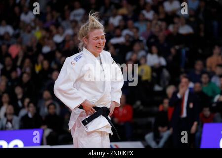 Kim Polling (NED) a remporté la médaille de bronze contre Barbara Matic (CRO) lors de l'International Judo Paris Grand Chelem 2023 (IJF) sur 5 février 2023 à l'arène Accor à Paris, France - photo Stephane Allaman / DPPI Banque D'Images