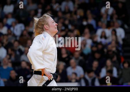 Kim Polling (NED) a remporté la médaille de bronze contre Barbara Matic (CRO) lors de l'International Judo Paris Grand Chelem 2023 (IJF) sur 5 février 2023 à l'arène Accor à Paris, France - photo Stephane Allaman / DPPI Banque D'Images