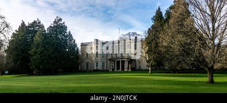 Farmleigh House à l'ouest de Dublin, Irlande construite par Edward Cecil Guinness premier comte d'Iveagh dans les années 1880. Il est maintenant en propriété d'état. Banque D'Images