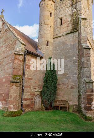 St. Eglise de Mary & All Saints à Hampton Lovett, Worcestershire, Angleterre. Banque D'Images