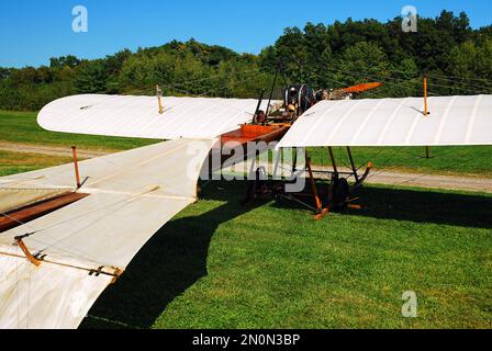 Un avion historique de Henroit est exposé à Rhinebeck, New York Banque D'Images