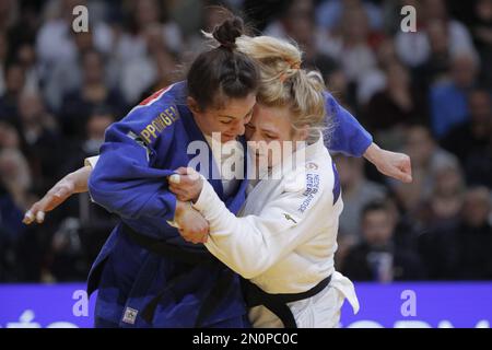 Kim Polling (NED) a remporté la médaille de bronze contre Barbara Matic (CRO) lors de l'International Judo Paris Grand Chelem 2023 (IJF) sur 5 février 2023 à l'arène Accor à Paris, France - photo : Stephane Allaman/DPPI/LiveMedia Banque D'Images
