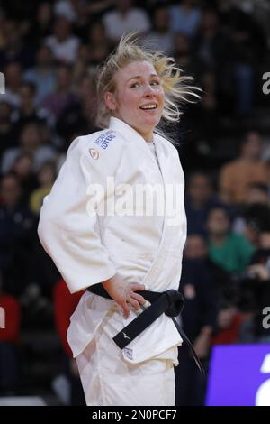 Kim Polling (NED) a remporté la médaille de bronze contre Barbara Matic (CRO) lors de l'International Judo Paris Grand Chelem 2023 (IJF) sur 5 février 2023 à l'arène Accor à Paris, France - photo : Stephane Allaman/DPPI/LiveMedia Banque D'Images
