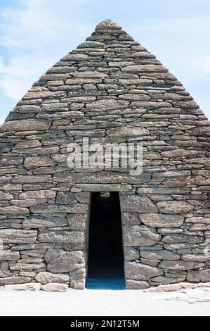 Église Iroquoienne, Église chrétienne de Drystone, Gallarus Oratoire, Oratoire, Sáipéilín Ghallarais, à Kilmalkedar, Slea Head Drive, Dingle Peninsula, Banque D'Images