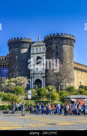 Castel Nuovo, Naples, Italie, Europe Banque D'Images