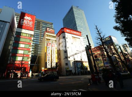 Boutiques Anima et Manga à Akihabara, Tokyo, Japon. Banque D'Images