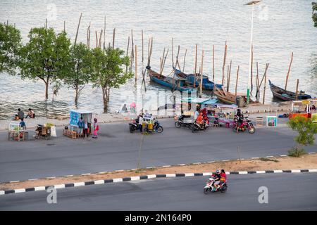 Marais de mangrove à Tg Balai Karimun dans un hôtel. Prise du sommet Banque D'Images