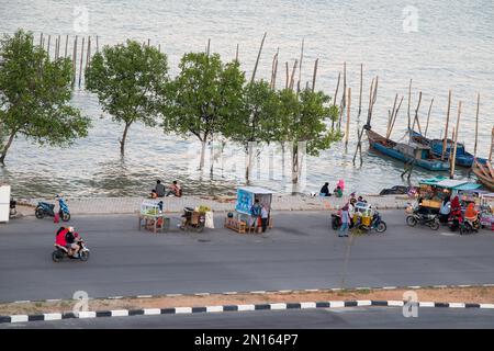 Marais de mangrove à Tg Balai Karimun dans un hôtel. Prise du sommet Banque D'Images