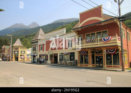 Broadway Street, historique Skagway, sud-est de l'Alaska, États-Unis d'Amérique Banque D'Images