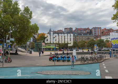 Wochenmarkt am Marienplatz Stuttgart Banque D'Images