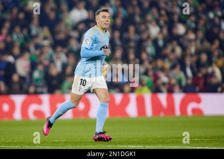 Iago Aspas de RC Celta de Vigo pendant le championnat espagnol la Ligue football match entre Real Betis et RC Celta de Vigo sur 4 février 2023 au stade Benito Villamarin à Séville, Espagne - photo: Joaquin Corchero/DPPI/LiveMedia Banque D'Images