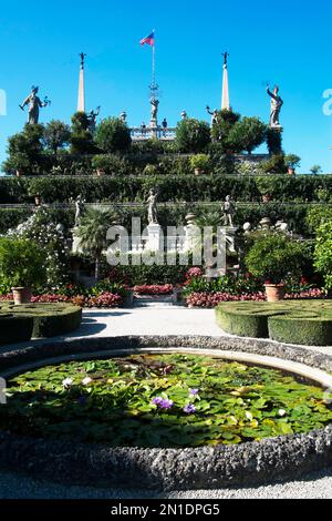 Dans le jardin de Borromée, Isola Bella, les îles Borromées, Lago Maggiore, Piémont, Lacs italiens, Italie, Europe Banque D'Images