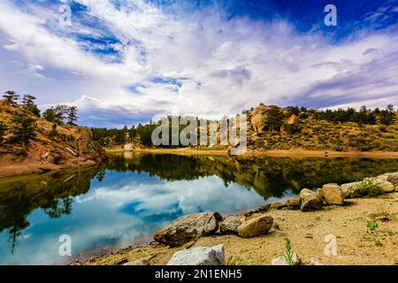 Curt Gowdy State Park nature paysages, Wyoming, États-Unis d'Amérique, Amérique du Nord Banque D'Images