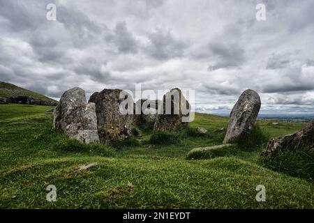 Cairns à Loughcrew, comté de Meath, Irlande Banque D'Images