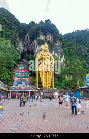 Grottes de Batu oin Kuala Lumpur, Malaisie, décembre 2022 Banque D'Images