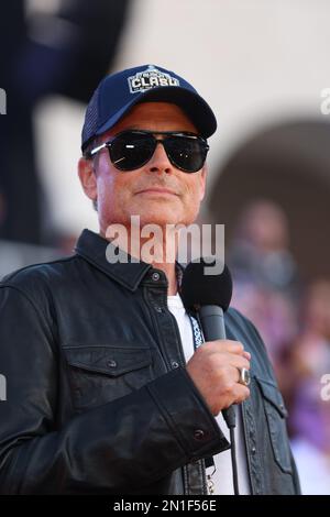 LOS ANGELES, CA - FÉVRIER 05 : Rob Lowe à la NASCAR Cup Series Busch Light Clash au Colisée sur 5 février 2023, au Los Angeles Memorial Coliseum à Los Angeles, Californie. Crédit : mpi34/MediaPunch Banque D'Images