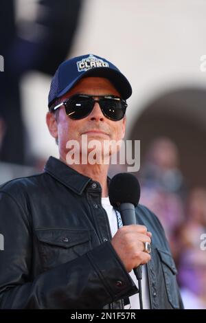 LOS ANGELES, CA - FÉVRIER 05 : Rob Lowe à la NASCAR Cup Series Busch Light Clash au Colisée sur 5 février 2023, au Los Angeles Memorial Coliseum à Los Angeles, Californie. Crédit : mpi34/MediaPunch Banque D'Images