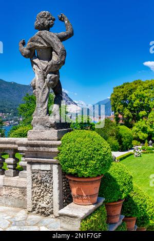 Les jardins du Palazzo Borromeo, Isola Bella, les îles Borromées, le lac majeur, Stresa, Piémont, lacs italiens, Italie, Europe Banque D'Images