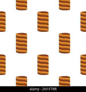 Pattern fait maison biscuit différents goût dans la pâtisserie biscuit, pattern cookie consiste en la collection naturelle savoureuse biscuit de la nourriture accessoire de pâtisserie, patte Illustration de Vecteur
