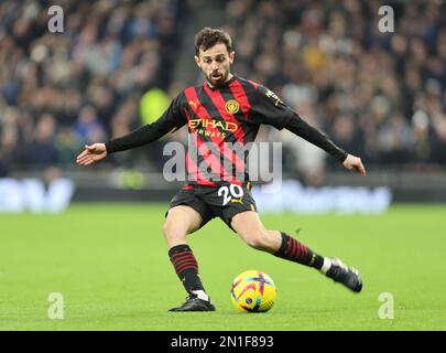 Bernardo Silva de Manchester City lors du match de football de la première ligue anglaise entre Tottenham Hotspur et Manchester City à Tottenham Hotspur Sta Banque D'Images
