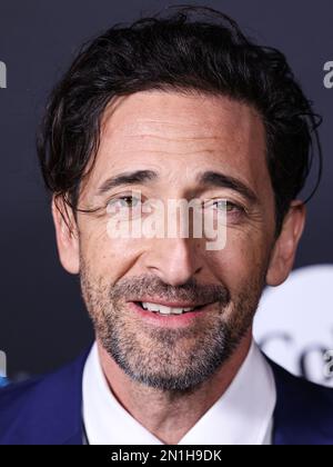 LOS ANGELES, CALIFORNIE, États-Unis - FÉVRIER 05 : l'acteur américain Adrien Brody arrive au groupe de musique universel 2023 65th GRAMMY Awards après la fête qui s'est tenue aux studios de lait de Los Angeles sur 5 février 2023 à Los Angeles, Californie, États-Unis. (Photo de Xavier Collin/image Press Agency) Banque D'Images