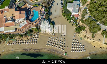 Plage de Playa es Figueral (es Figueral) Ibiza Banque D'Images