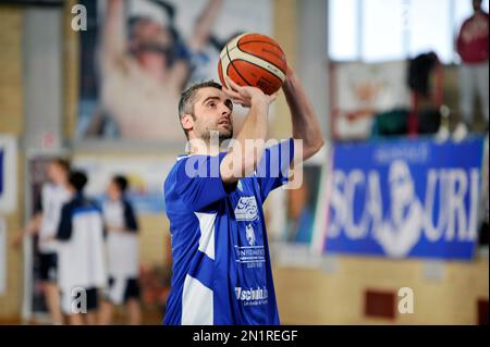 Jeu de basket-ball - Italie - Panier Scauri contre Luiss Roma - 25 mars 2018 Banque D'Images