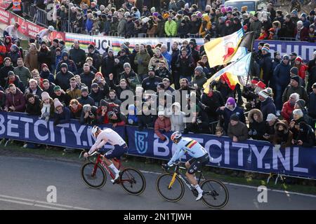 Hoogerheide, pays-Bas. , . Concours hommes Elite, 9 VAN AERT Wout Championnat du monde UCI Cyclo-cross Hoogerheide 2023 aux pays-Bas, cyclisme, VTT, UCI Cyclocross World Championships, à Hoogerheide, pays-Bas, le dimanche 5. Février 2023. Image et copyright Fabien BOUKLA/ATP images. (BOUKLA Fabien/ATP/SPP) crédit: SPP Sport Press photo. /Alamy Live News Banque D'Images