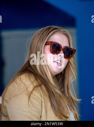 La princesse Amalia des pays-Bas à la caserne de pompiers de Cay Hill, sur 06 février 2023, pour une manifestation de secours et d'incendie le 7th jour de la visite aux Caraïbes photo: Albert Nieboer/pays-Bas OUT/point de vue OUT Banque D'Images