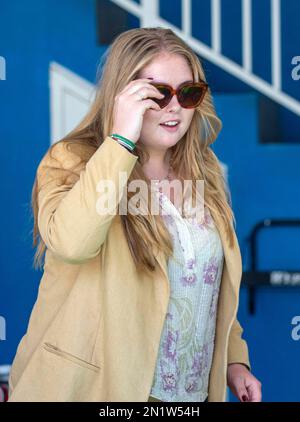 La princesse Amalia des pays-Bas à la caserne de pompiers de Cay Hill, sur 06 février 2023, pour une manifestation de secours et d'incendie le 7th jour de la visite aux Caraïbes photo: Albert Nieboer/pays-Bas OUT/point de vue OUT Banque D'Images