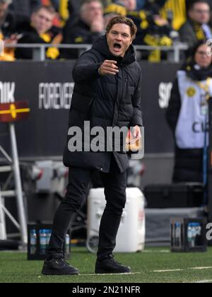 DORTMUND - Borussia Dortmund entraîneur, entraîneur Edin Terzic pendant le match de Bundesliga entre Borussia Dortmund et SC Freiburg au signal Iduna Park sur 4 février 2023 à Dortmund, Allemagne. AP | hauteur néerlandaise | GERRIT DE COLOGNE Banque D'Images