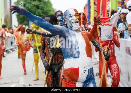 02.04.2023 République dominicaine carnaval annuel de Punta Cana. Banque D'Images