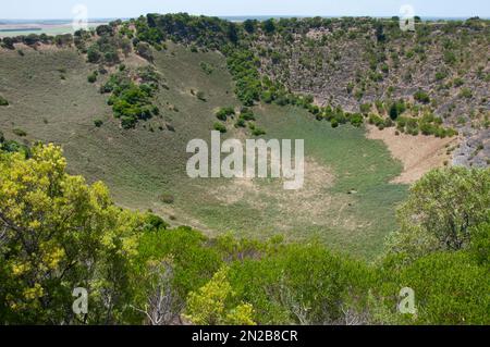 Mount Schank Crater, Mount Gambier, Australie méridionale Banque D'Images